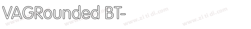 VAGRounded BT字体转换